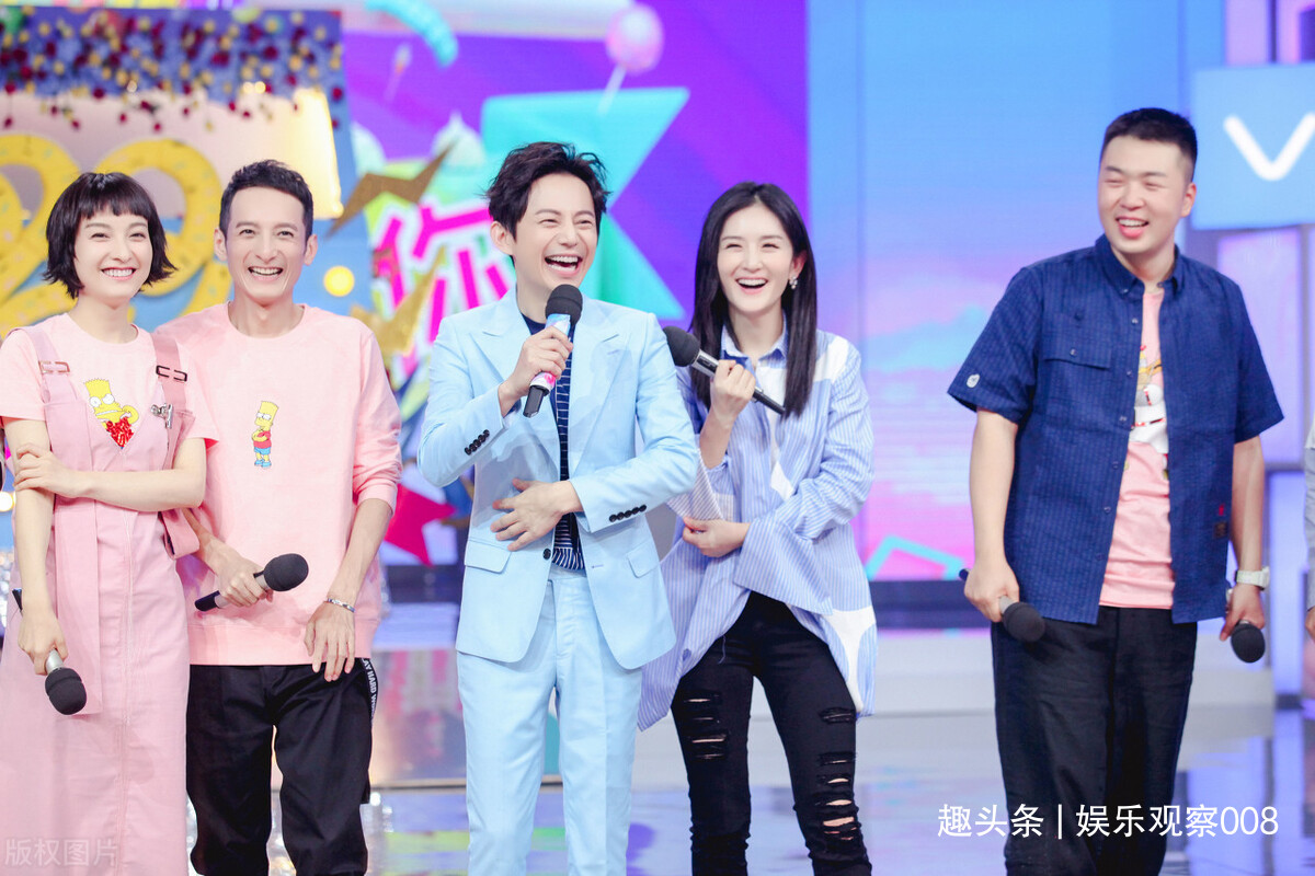 跨年演唱会无谢娜，原来已有身孕，妇唱夫随急给二胎取名字