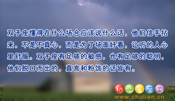 关于双子座的所有