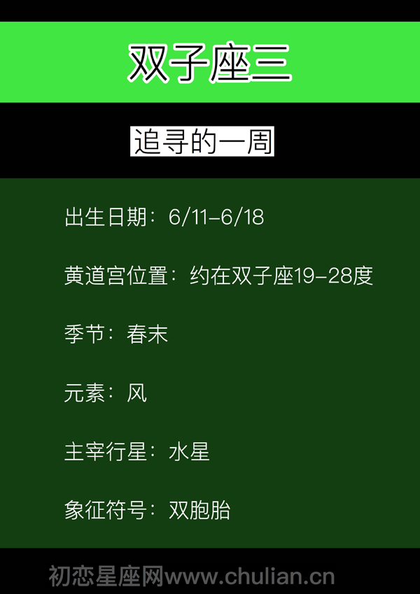 双子座三 双子座三:追寻的一周「6.11-6.18」