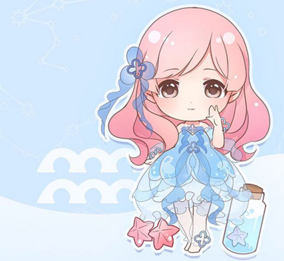 女生卡通唯美星座_十二星座女生卡通唯美图片