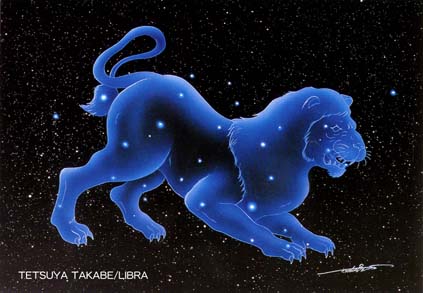 深蓝夜空星座图片