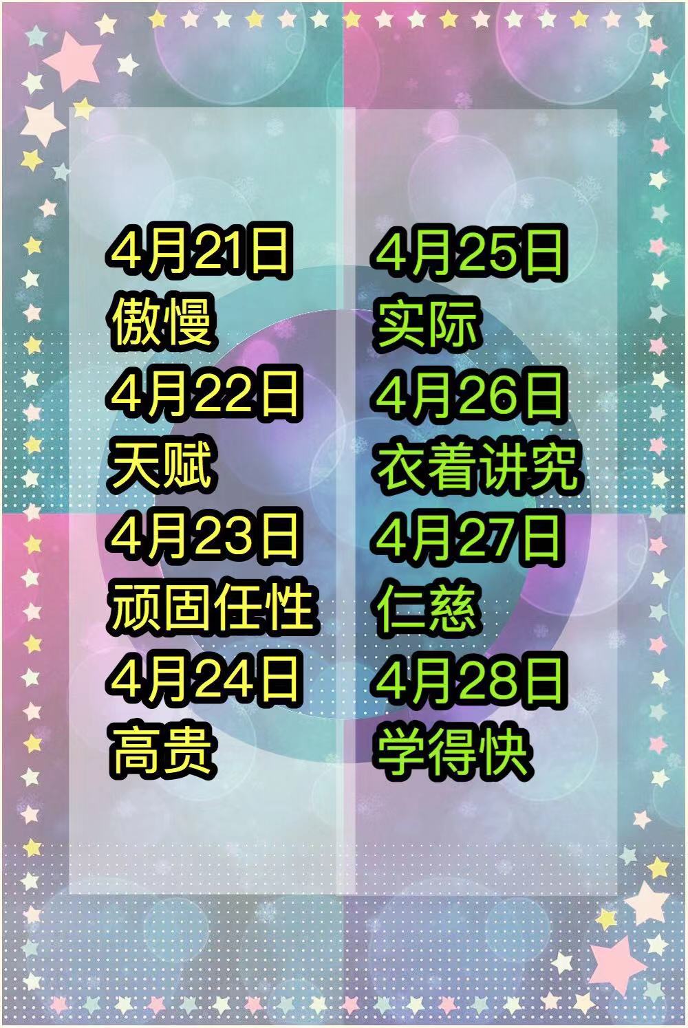 你是哪一天的金牛座？